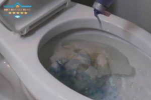 Bồn cầu bị nghẹt giấy