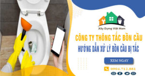 Hướng dẫn cách xử lý tắc bồn cầu