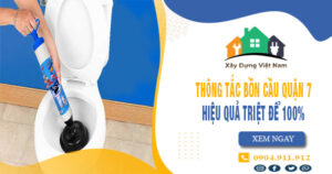 【Top 10】Công ty dịch vụ thông tắc bồn cầu quận 7 uy tín