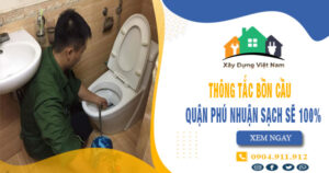【Top 10】Công ty thông tắc bồn cầu quận Phú Nhuận uy tín