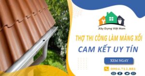 【Top 10】Dịch vụ thợ thi công làm máng xối tại Bà Rịa uy tín