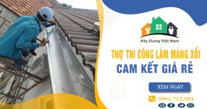 【Top 10】Dịch vụ thợ thi công làm máng xối tại Củ Chi uy tín