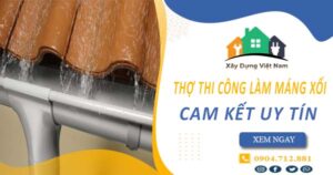 【Top 10】Dịch vụ thợ thi công làm máng xối tại Long An uy tín