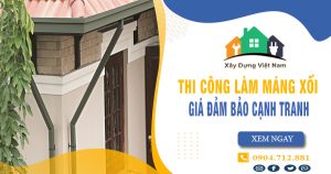 【Top 10】Dịch vụ thợ thi công làm máng xối tại quận 10 uy tín