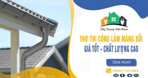 【Top 10】Dịch vụ thi công làm máng xối tại Bình Thạnh uy tín