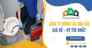 【Top 10】Công ty thông tắc bồn cầu tại Cần Thơ uy tín nhất
