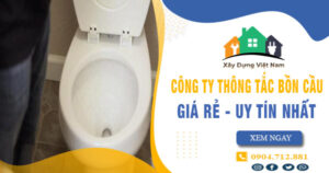 【Top 10】Công ty thông tắc bồn cầu tại Tam Điệp uy tín nhất