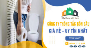 【Top 10】Công ty thông tắc bồn cầu tại Thanh Hóa uy tín nhất