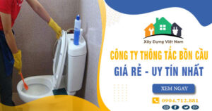 【Top 10】Công ty thông tắc bồn cầu tại Tp Phủ Lý uy tín nhất