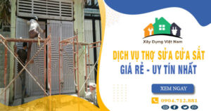 【Top 10】Dịch vụ thợ sửa cửa sắt tại Bình Thạnh uy tín nhất